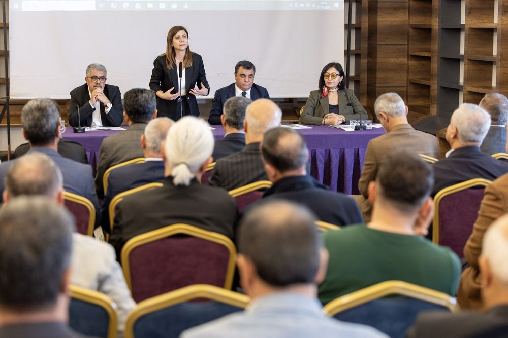 DİYARBAKIR / TEKHA Diyarbakır Büyükşehir Belediyesi eşbaşkanları Serra Bucak ve