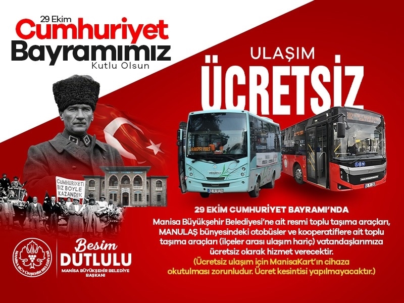 MANİSA / TEKHA Manisa Büyükşehir Belediyesi, 29 Ekim Cumhuriyet Bayramı