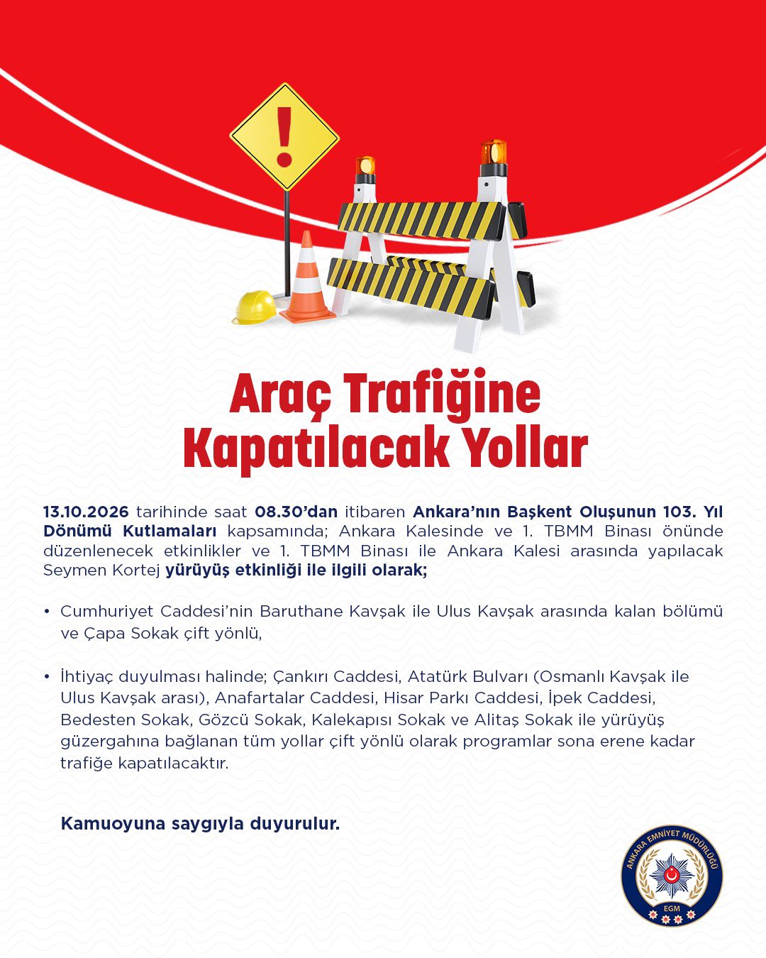 ANKARA / TEKHA Ankara’nın başkent