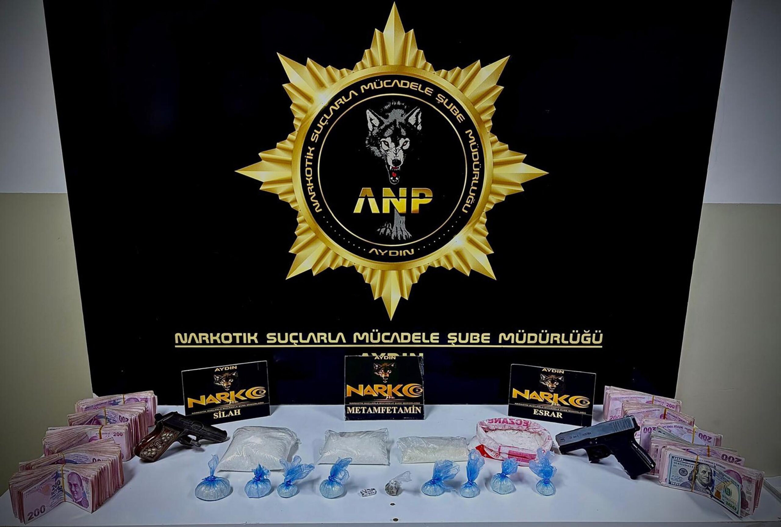 AYDIN / TEKHA Aydın’ın Germencik ilçesinde polis ekipleri tarafından gerçekleştirilen