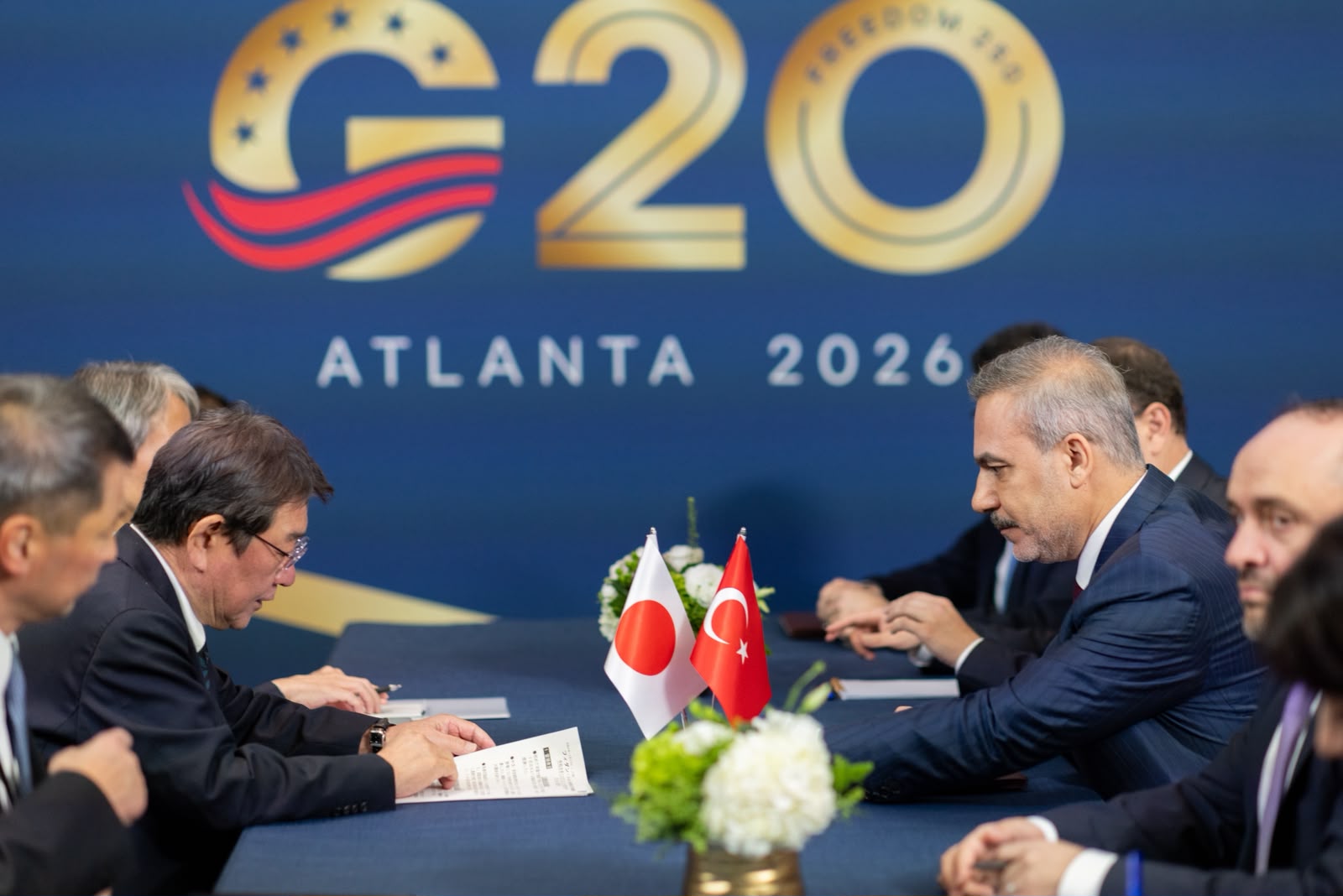 Dışişleri Bakanı Fidan, Japonya Dışişleri Bakanı Motegi ile G20 Marjında Bir Araya Geldi
