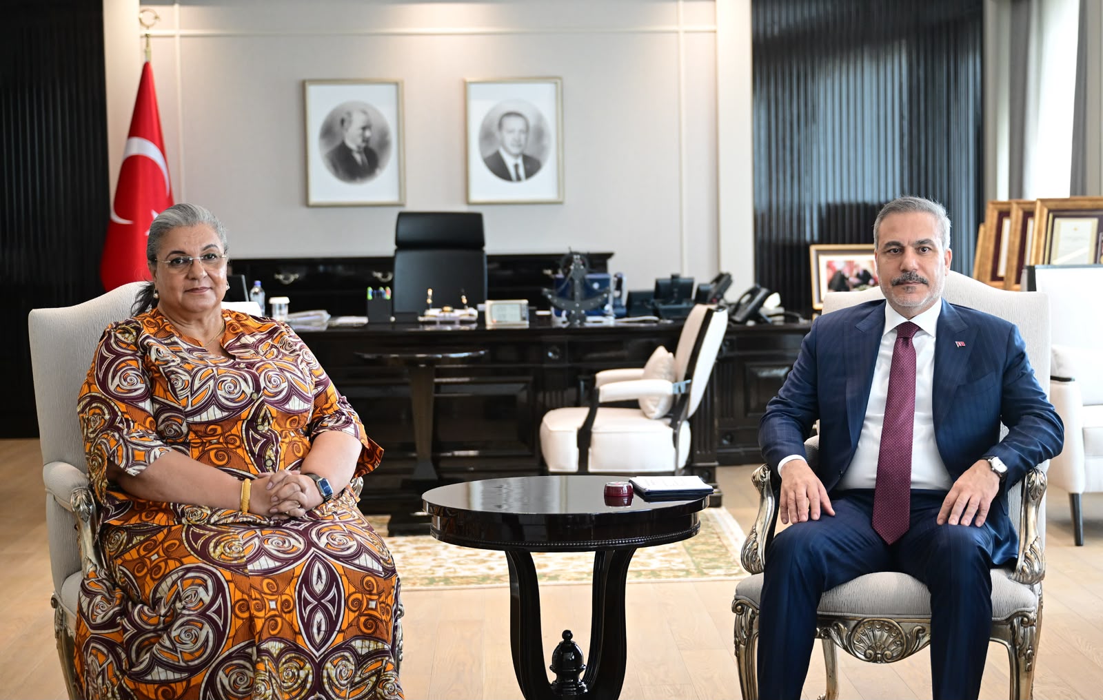 Bakan Hakan Fidan BM Libya Özel Temsilcisi Hanna Tetteh İle Görüştü