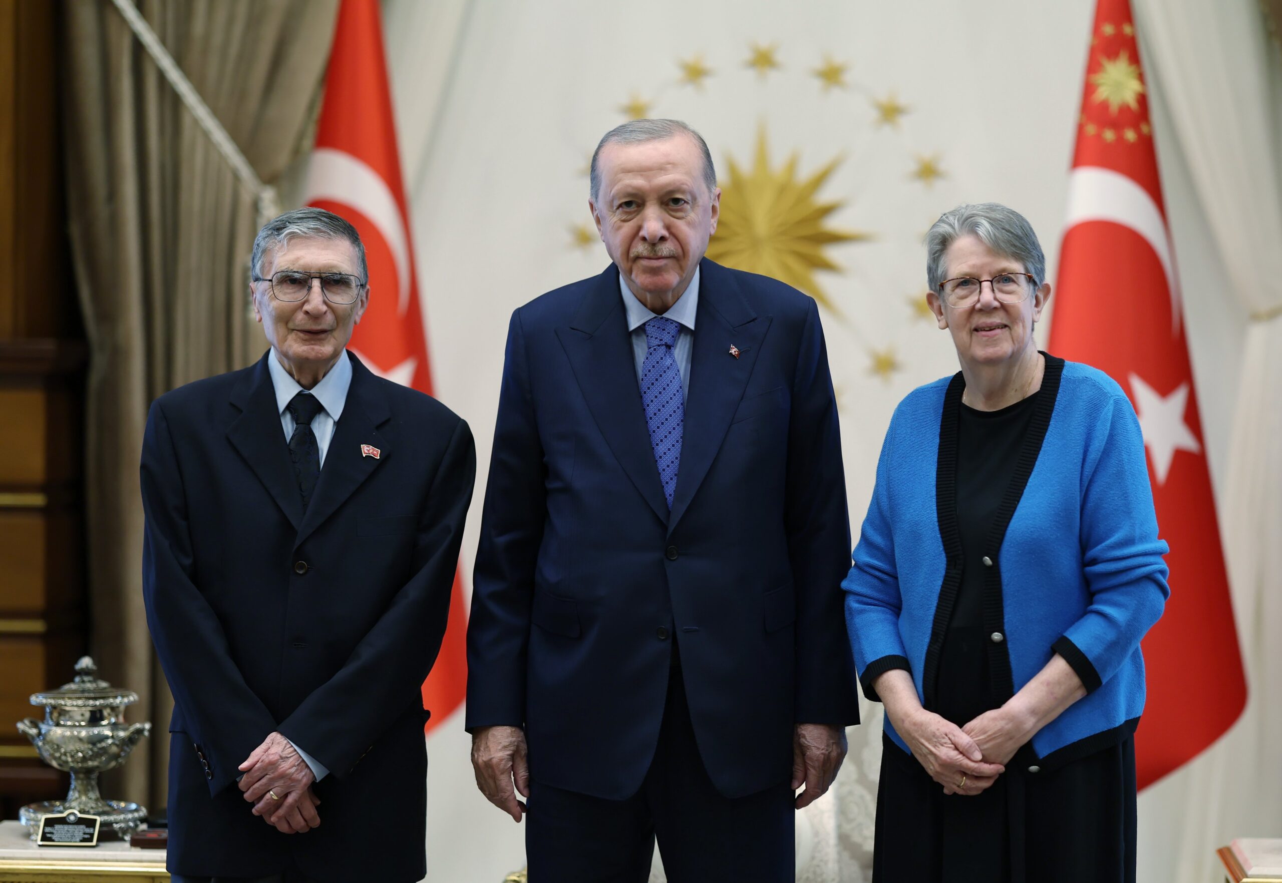 ANKARA / TEKHA Cumhurbaşkanı Recep Tayyip Erdoğan, Nobel ödüllü bilim