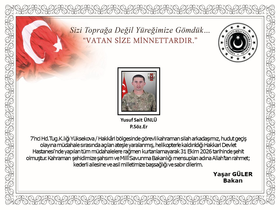 HAKKARİ / TEKHA Milli Savunma Bakanlığı (MSB), Hakkari’nin Yüksekova ilçesinde