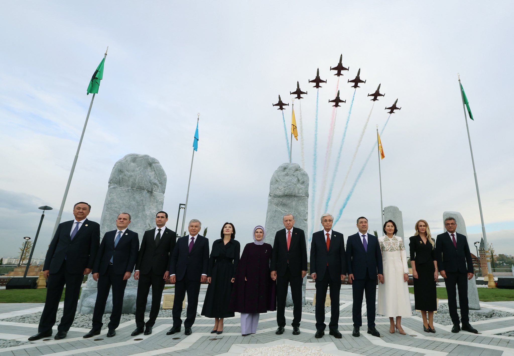 ANKARA / TEKHA Cumhurbaşkanı Recep Tayyip Erdoğan ile beraberindeki heyet,