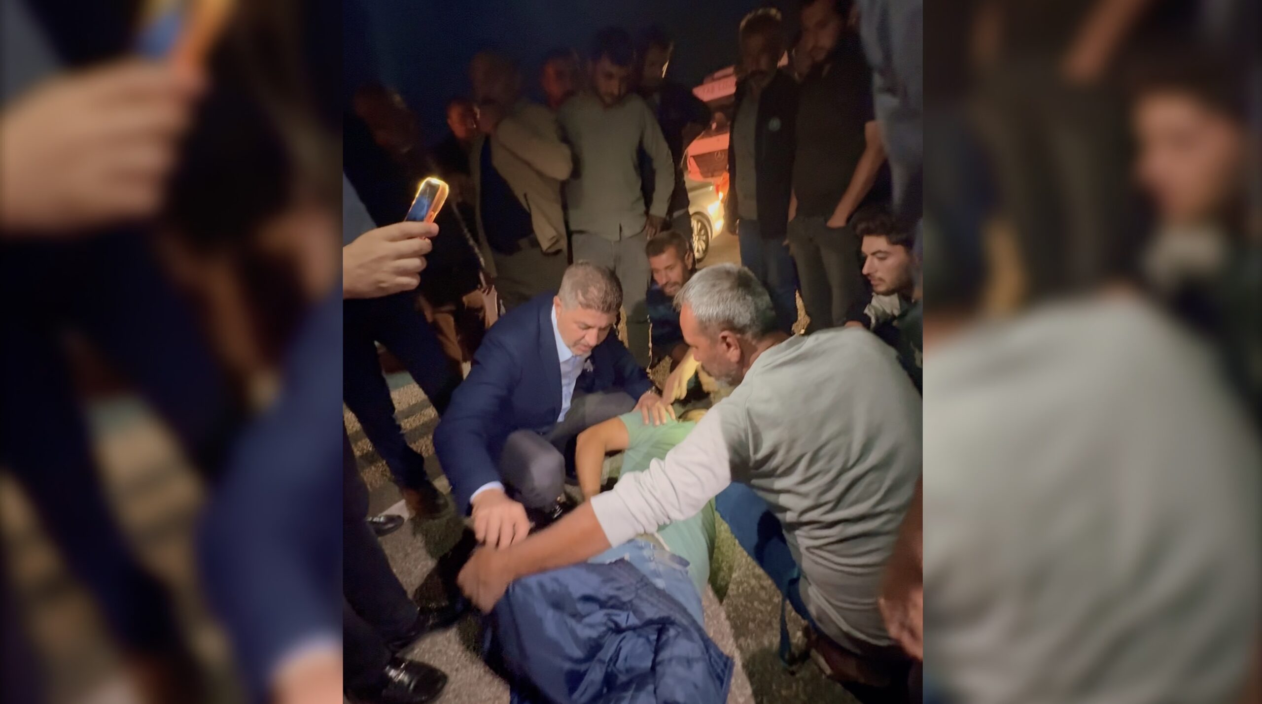 Adıyaman’da Trafik Kazası: Yaralının Yardımına Vali ve Milletvekili Koştu