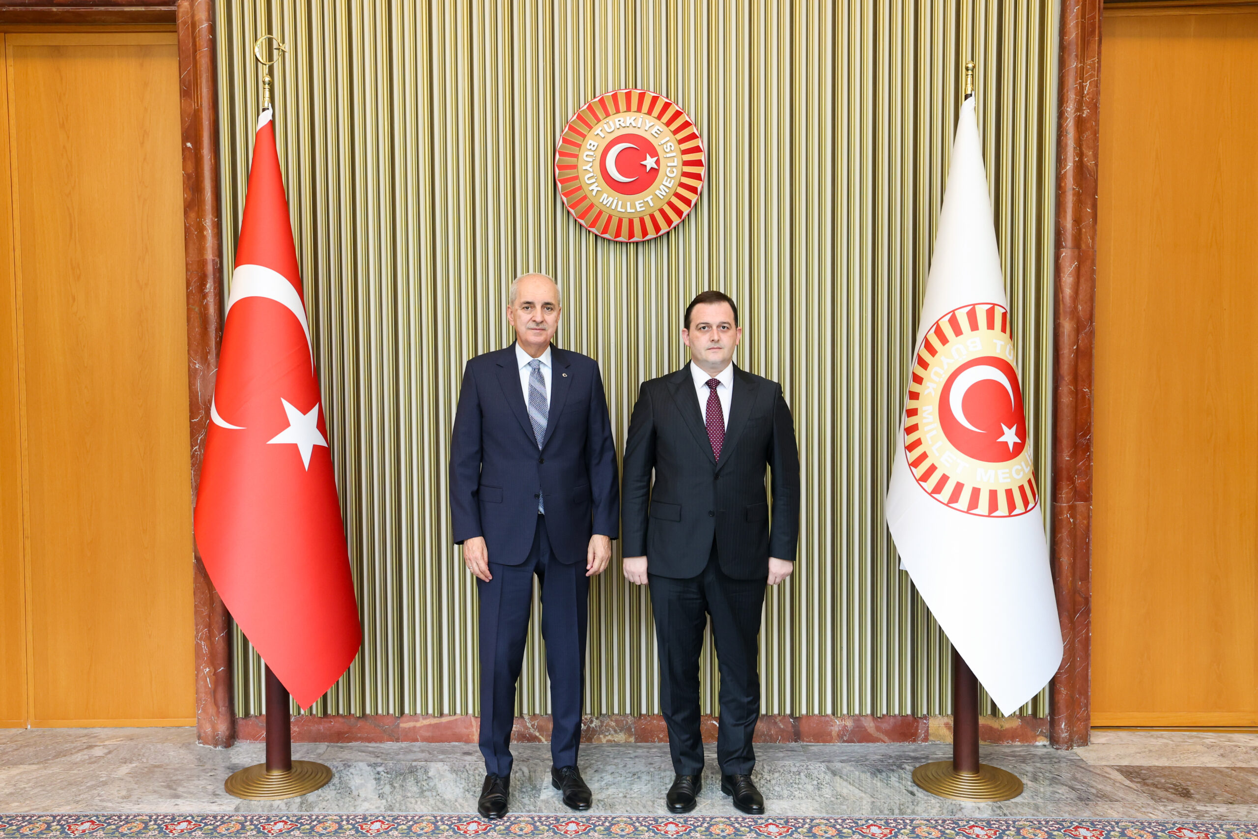 TBMM Başkanı Kurtulmuş, Kuzey Makedonya Devlet Bakanı Zeynula’yı Kabul Etti
