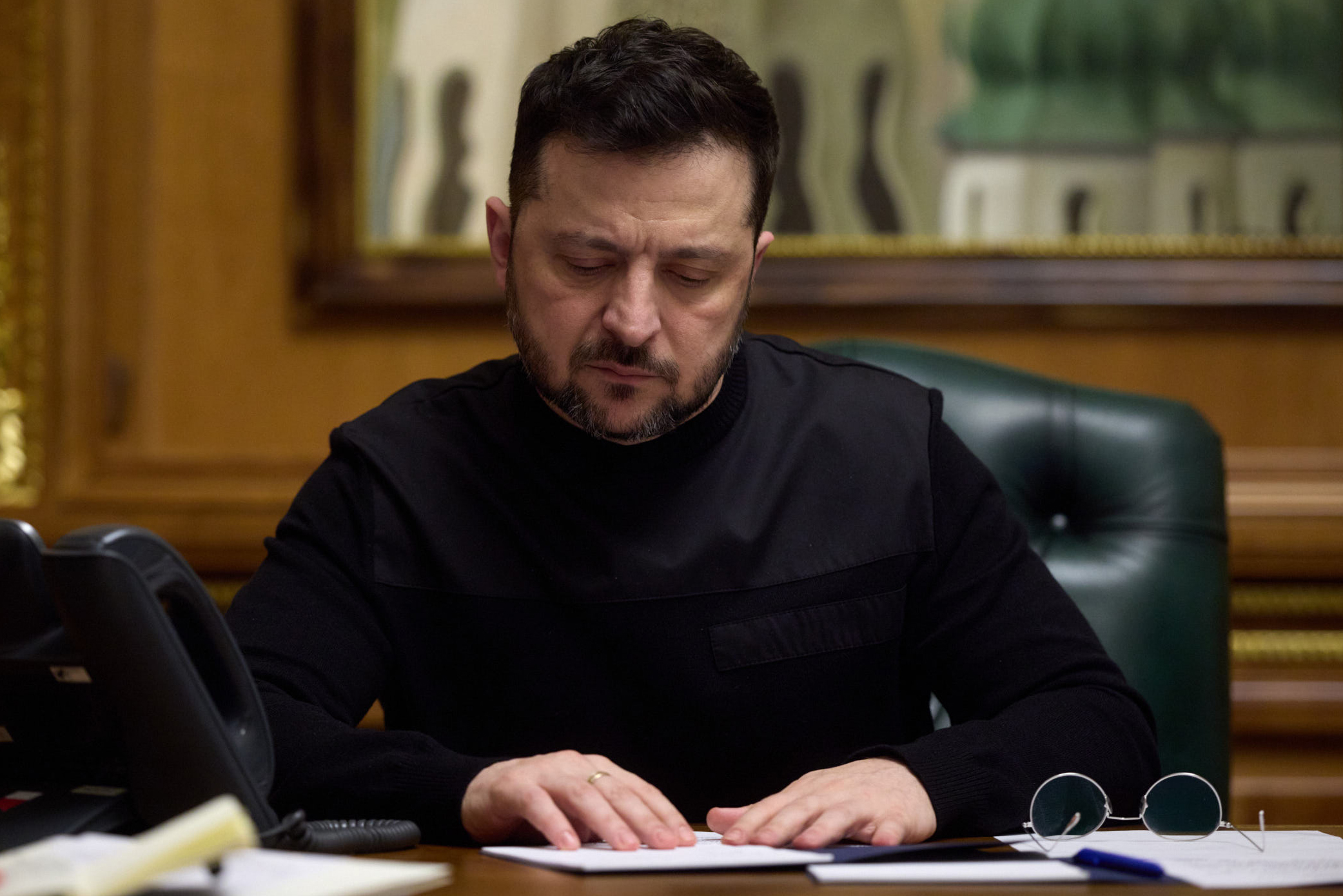 UKRAYNA / TEKHA Ukrayna Devlet Başkanı Volodimir Zelenskiy, Rus kuvvetlerinin