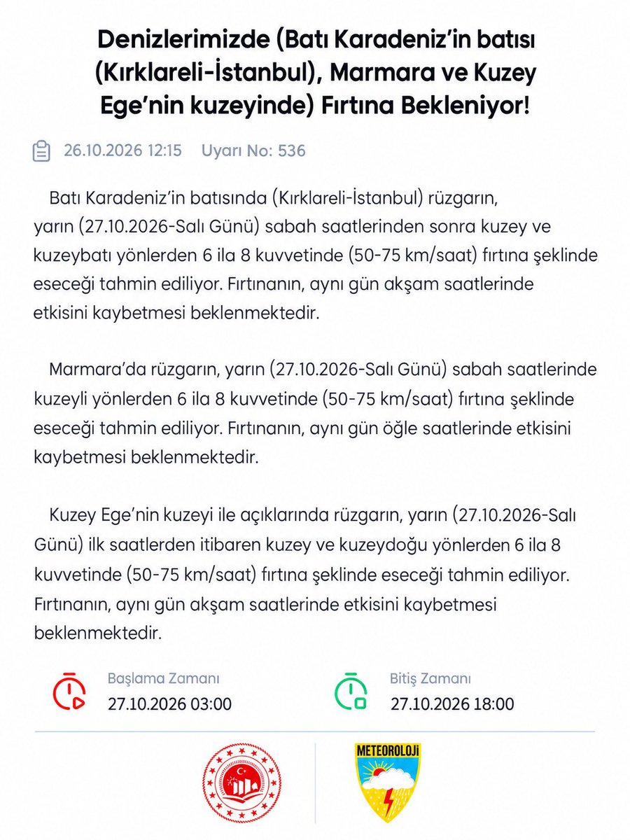 KIRKLARELİ / TEKHA Kırklareli Valiliği, bölge genelinde denizlerde yaşanması muhtemel
