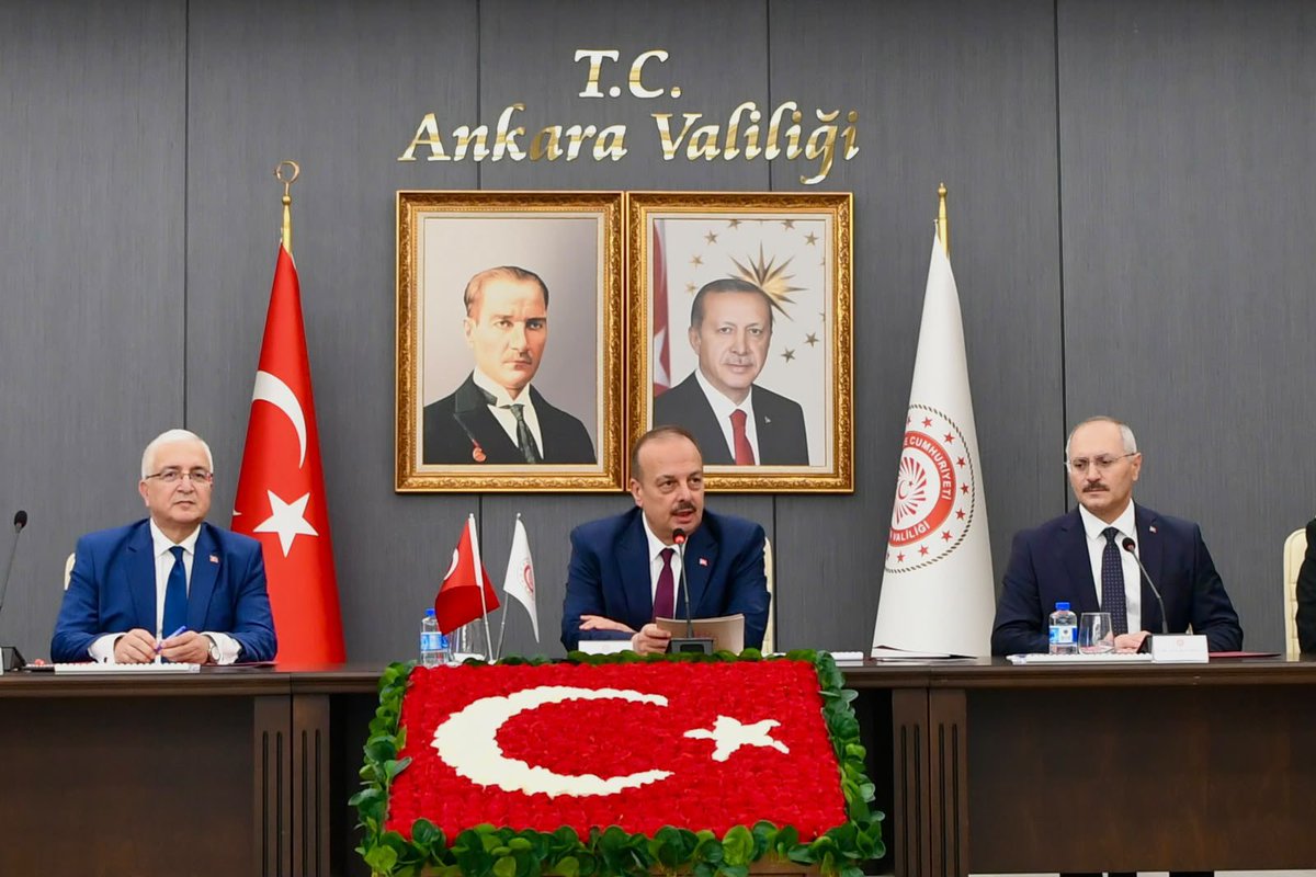 ANKARA / TEKHA Ankara Valiliği ev sahipliğinde, başkentteki üniversite rektörleri