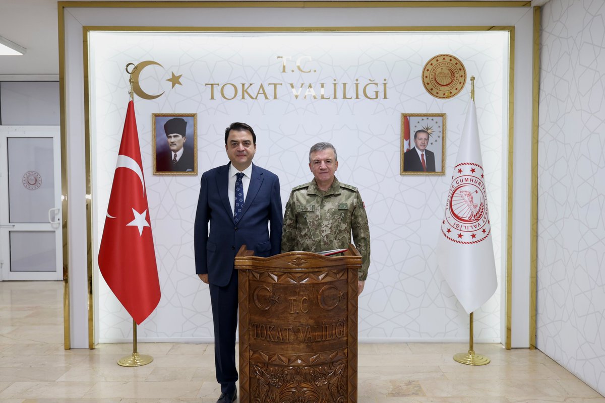 TOKAT / TEKHA Tokat Valiliği, askeri yetkililerin Vali Abdullah Köklü’ye