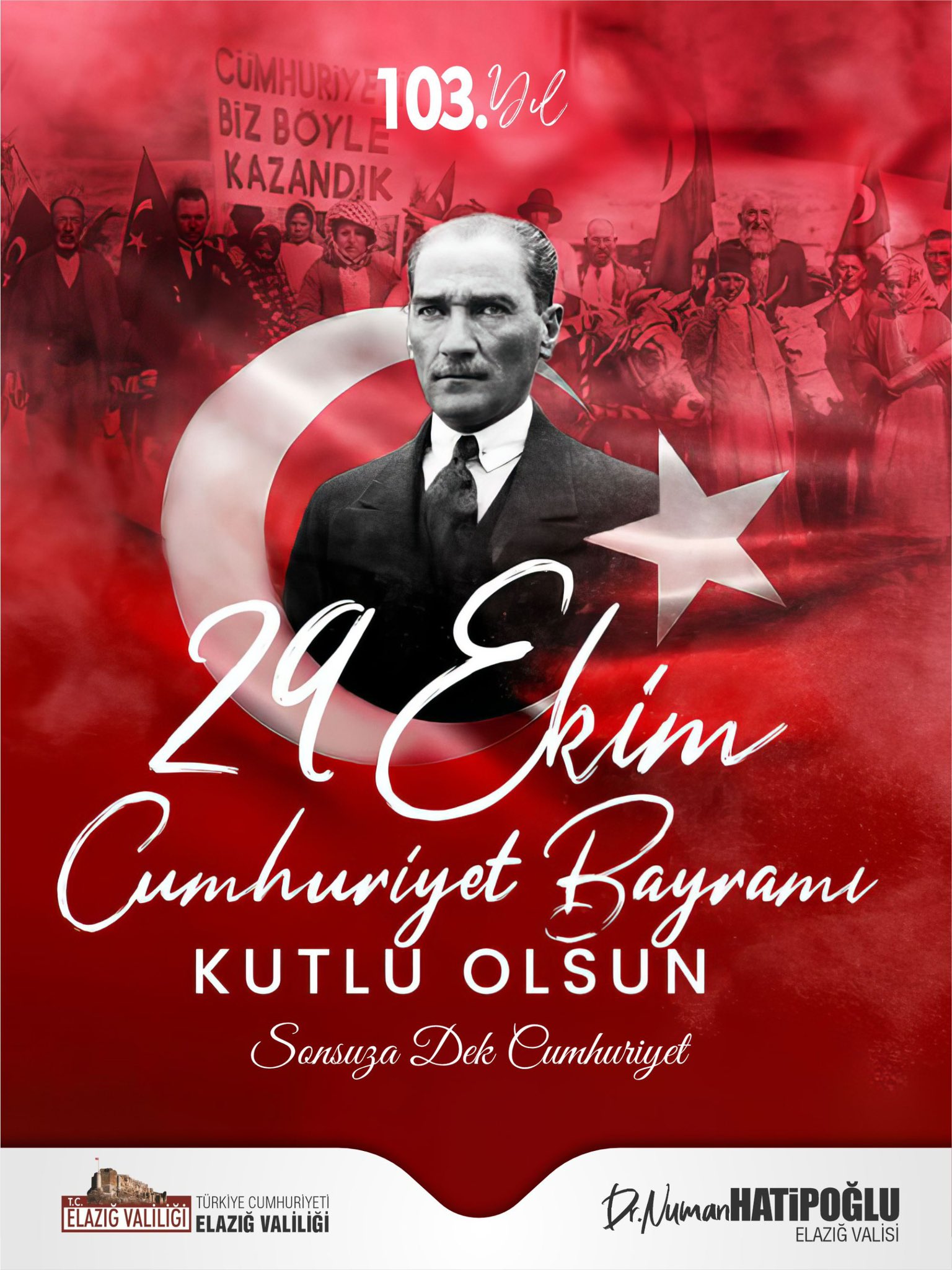 ELAZIĞ / TEKHA Elazığ Valisi Numan Hatipoğlu, 29 Ekim Cumhuriyet