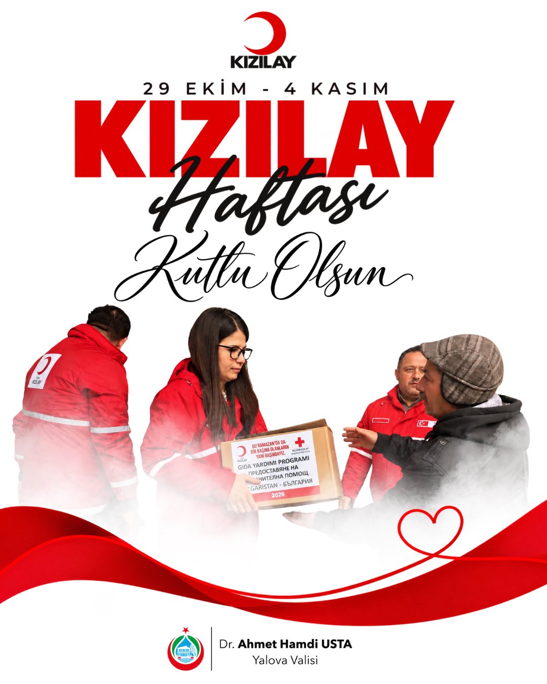 YALOVA / TEKHA Yalova Valisi Ahmet Hamdi Usta, Türk Kızılay’ın